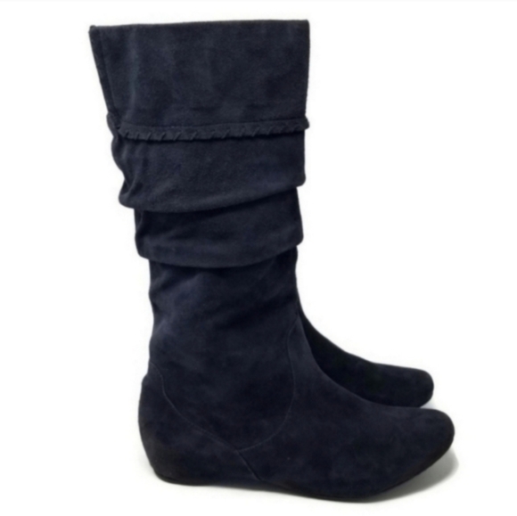Blondo Waterproof Grey Suede Hidden Wedge Fall Winter Boots 11 - Picture 1 of 8